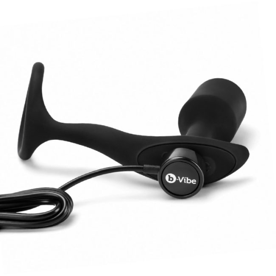 Вибропробка с кольцом b-Vibe Snug &amp; Tug